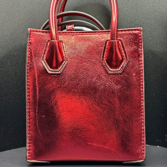 MICHAEL‎ KORS - MERCER XS Crossbody / Hand Bag - Red NWT - Picture 2 of 8